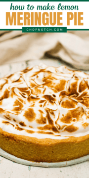 A close up of grandma's lemon meringue pie.