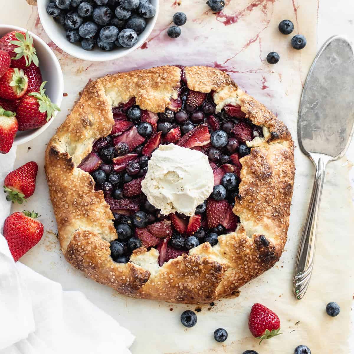 Blueberry Strawberry Pie: Quick 20 min Prep Time - Chopnotch