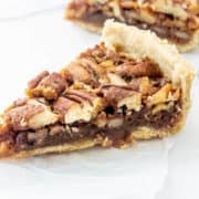 A slice of Southern pecan pie.