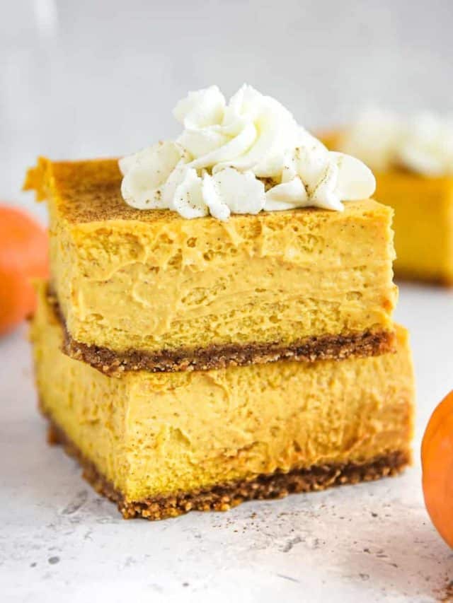 Pumpkin Pie Cheesecake Bars Recipe Story