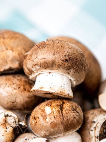 A closeup of mushrooms.